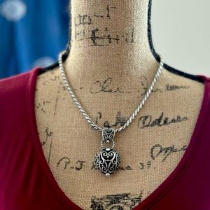 ❤️ Brighton puffy heart necklace length is 10” adjusts to 9.25 inches